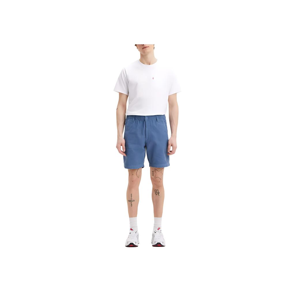 Levis XX Chino EZ Løse Bløde Ensfarvede Lynlås Afslappede Shorts Herre shorts Blå A1042-0013