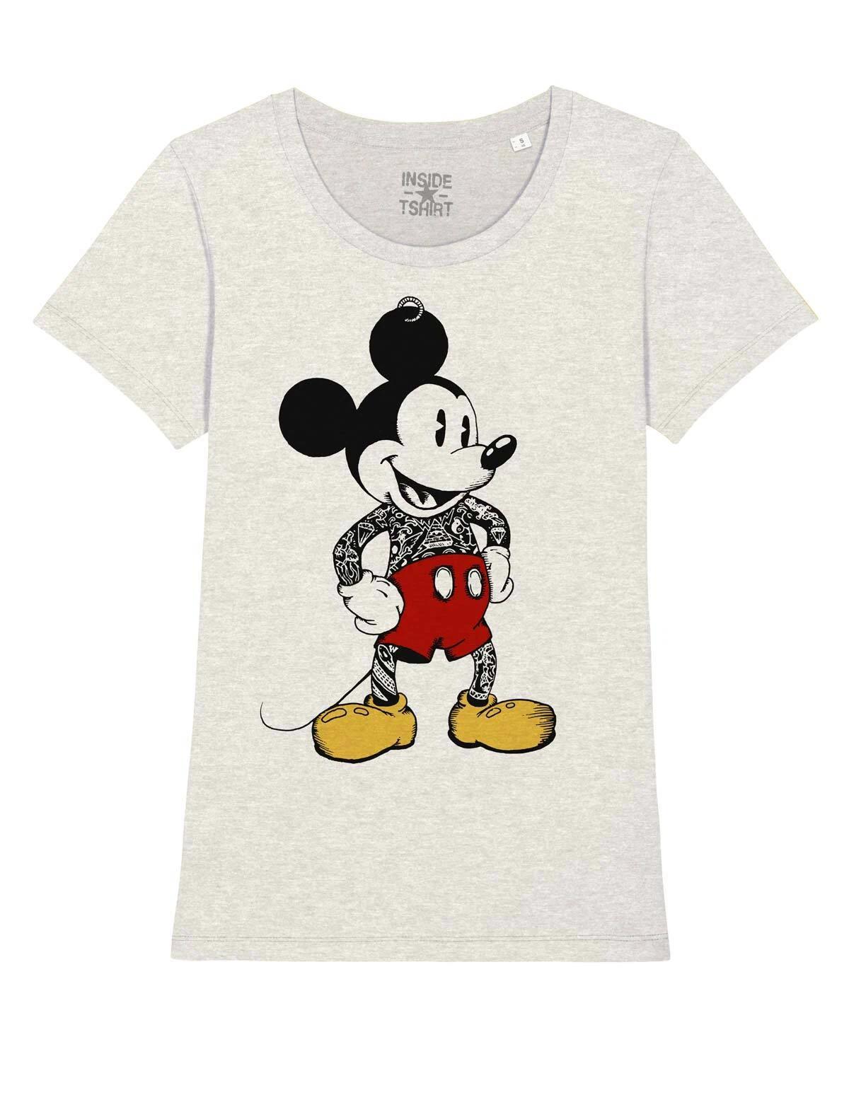 

Vintage Mickey Mouse Tattooed T-Shirt Jersey Tattooed T-Shirt Girl 4XL