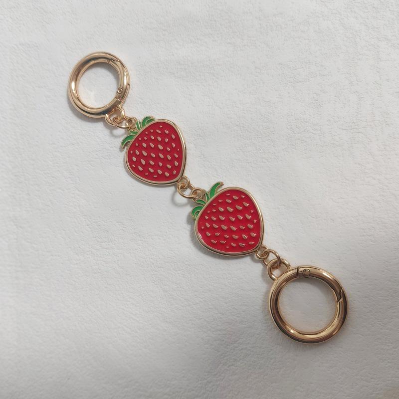 

Cherry Drop Alloy Bag Chain Strap with Buckle and Keychain Accessories