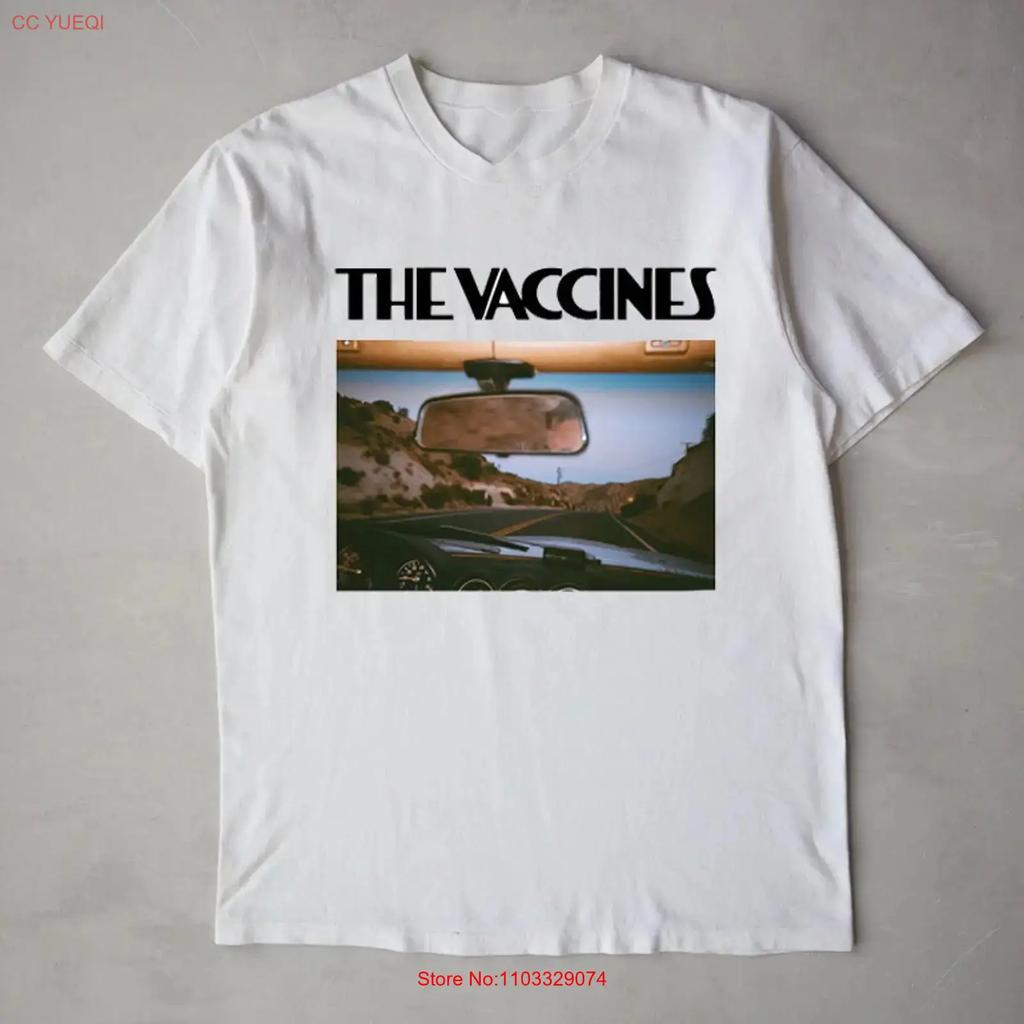 Rare The Vaccines Band White T Shirt S To 5XL TR360 Vintage Washed Casual Top For Everyday Wear Homme Soft Graphic Fashion