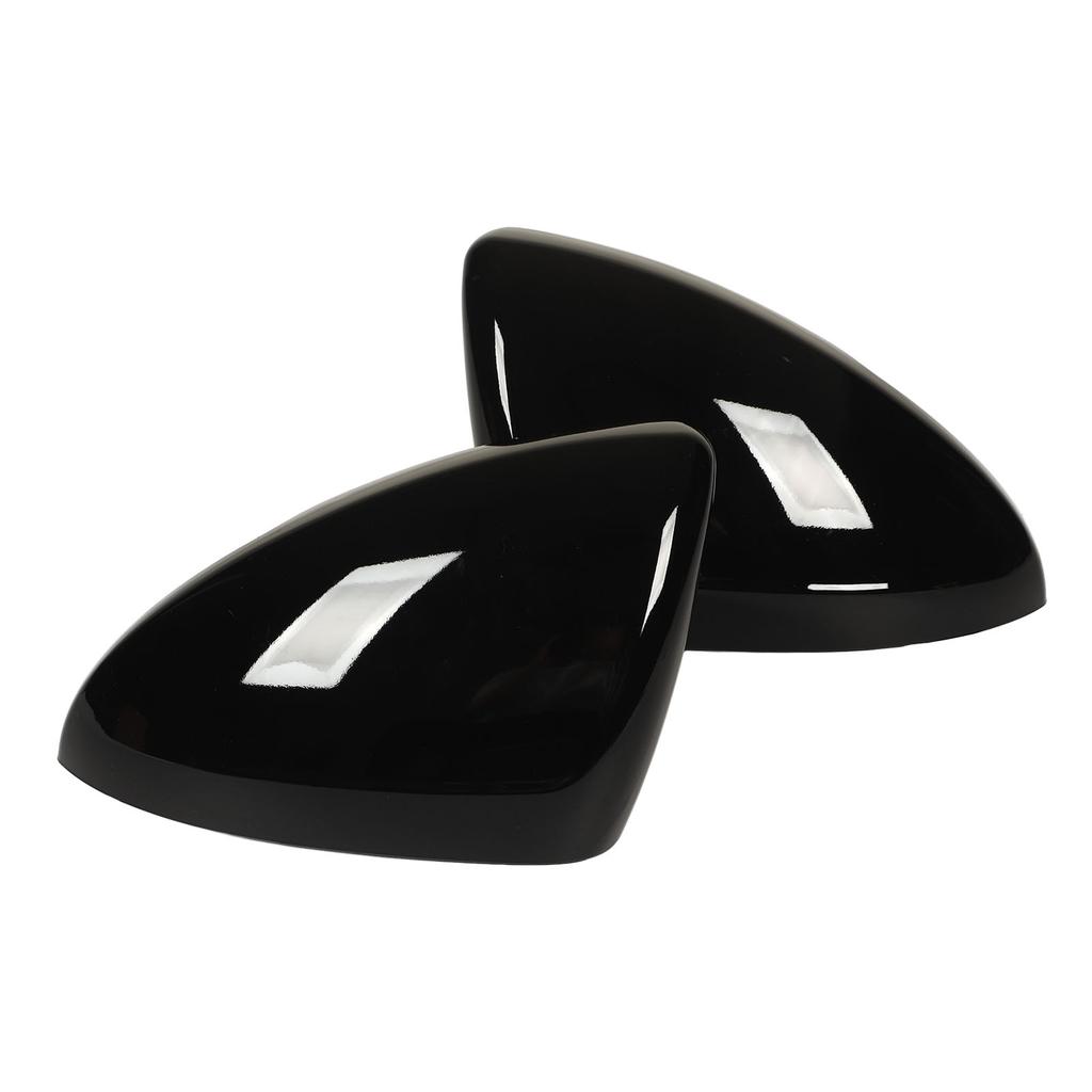 2Pcs Door Mirror Cap Left Right Glossy Black Rearview Mirror Cover Replacement for Chevy Cruze