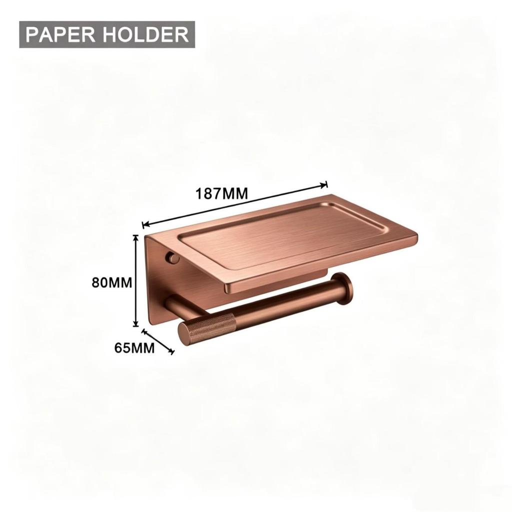 European Luxury Brass Bathroom Set: Knurled Towel Bar, Tissue Holder, Coat Hook, Toilet Brush, Soap Dispenser, Towel Ring.