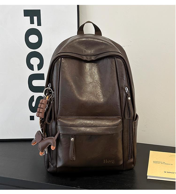 Schoolbag Korean Version Retro Ins Retro Backpack Large Capacity Leisure Student Class Schoolbag Outdoor Sports Travel
