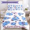 Juego de Ropa de Cama con Nombre Personalizado de Dibujos Animados Kpop Cazadores de Demonios 3 Piezas Cierre de Funda Nórdica Incluye 1 Funda Nórdica y 2 Fundas de Almohada para Todas las Estaciones Decoración de Dormitorio
