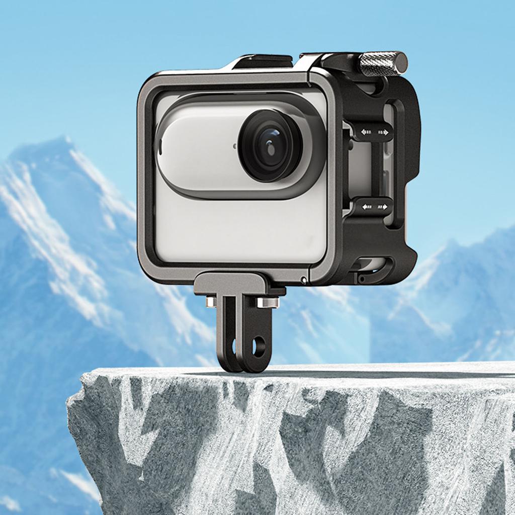 Protective Frame Metal Cage for Insta360 GO3 Camera Border Holder Tripod Adapter Mount Expansion Bracket Case