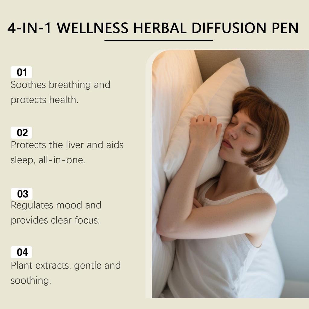 Relieving Body Fatigue Herbal Care Stick Relaxing Senses Enhancing Energy Long-Lasting Refreshing Effect Lung Cleansing Pen