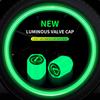 4Pcs Fluorescent Green Car Wheel Tire Valves Caps Luminous Valve Dust Covers For Lexus EX300H RX450H IS300H ES300H NX RX GS Al20