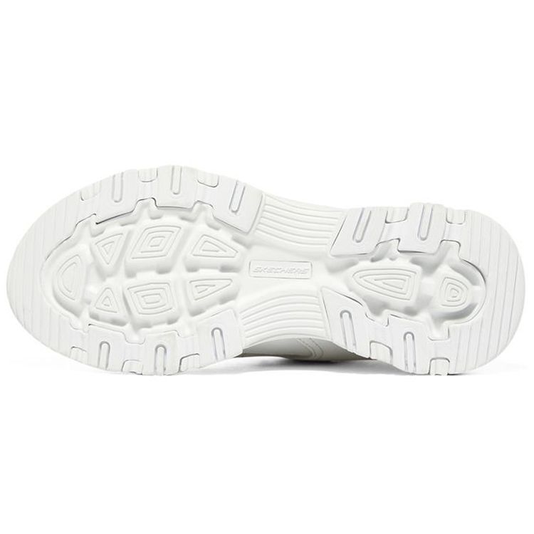 Skechers I-Conik Fabric Leather Oreo Low-Top Dad Shoes Women Sneakers White 8730065-WHT