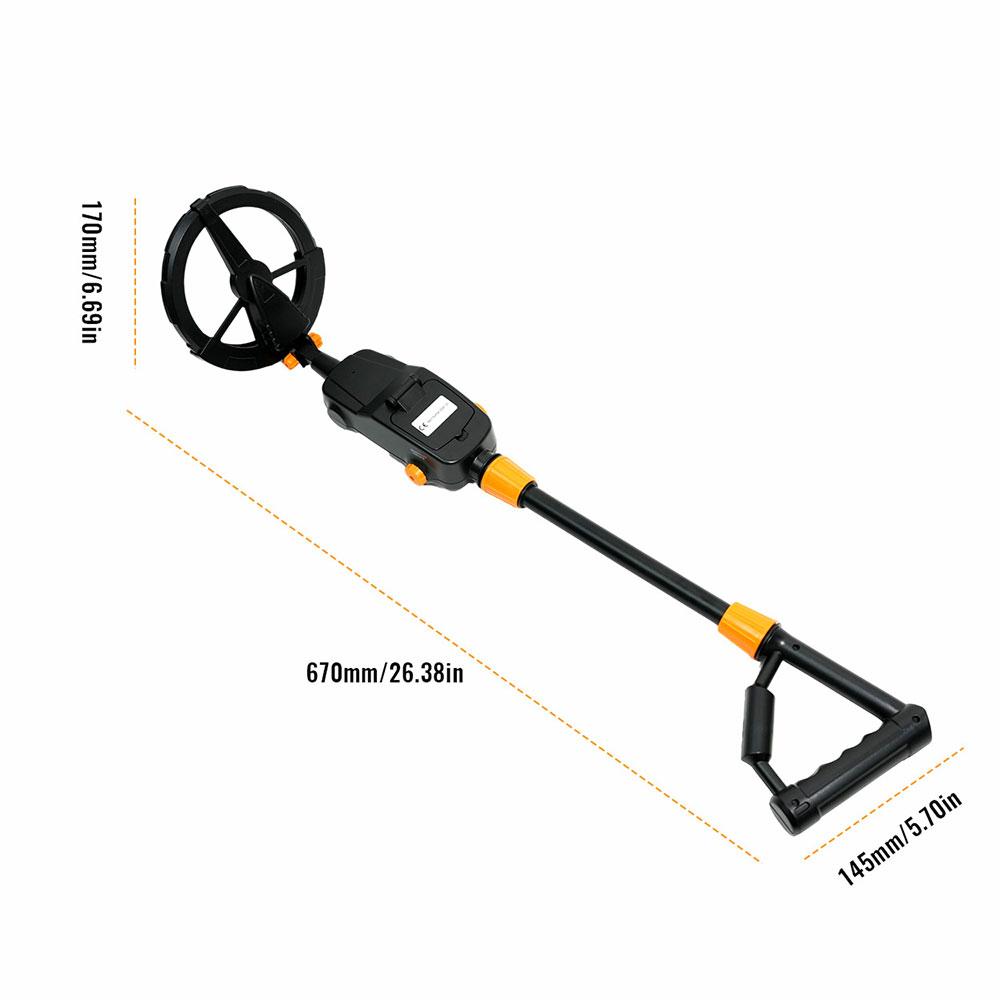 High Sensitivity Metal Detector 1008A Underground Gold Treasure Hunter Coil Depth Detection Waterproof Adjustable LCD Screen