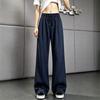 Large Size New Striped Wide-leg Pants Men's Spring and Autumn Drape Casual Pants Men's Orders Are Available