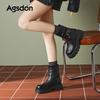 Maillard Martin Boots New Summer Platform Boots Black Western Boots Pile Boots