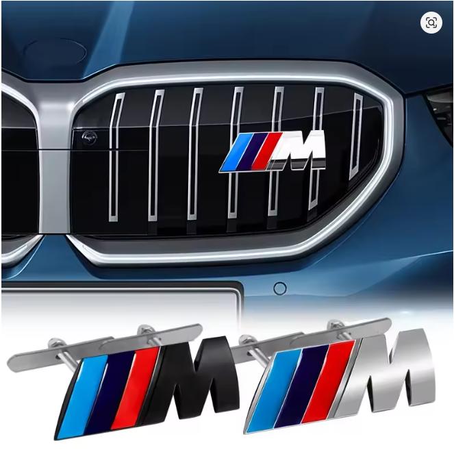 3D Car Front Grille M Badge Emblem Decoration Accessories For bAB-BMW M M1 M2 M3 M4 M5 M6 M7 E39 E87 E60 E46 E53 E90 F10 F20 F25 XV1