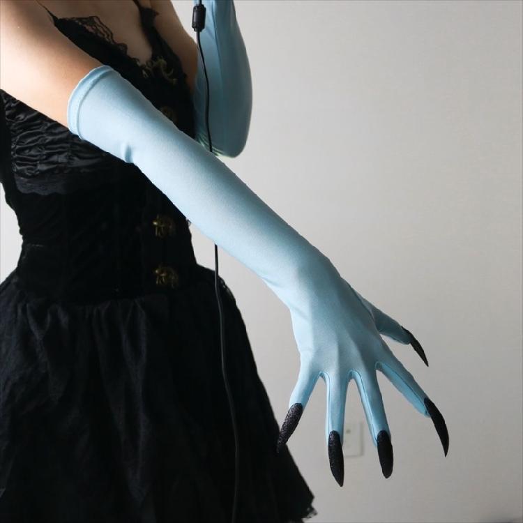 Lange Nägel Handschuhe Elastische Pfoten Armhandschuhe Für Punk Outfit Kostümpartys Abendveranstaltung Anzieh Zubehör Armschmuck