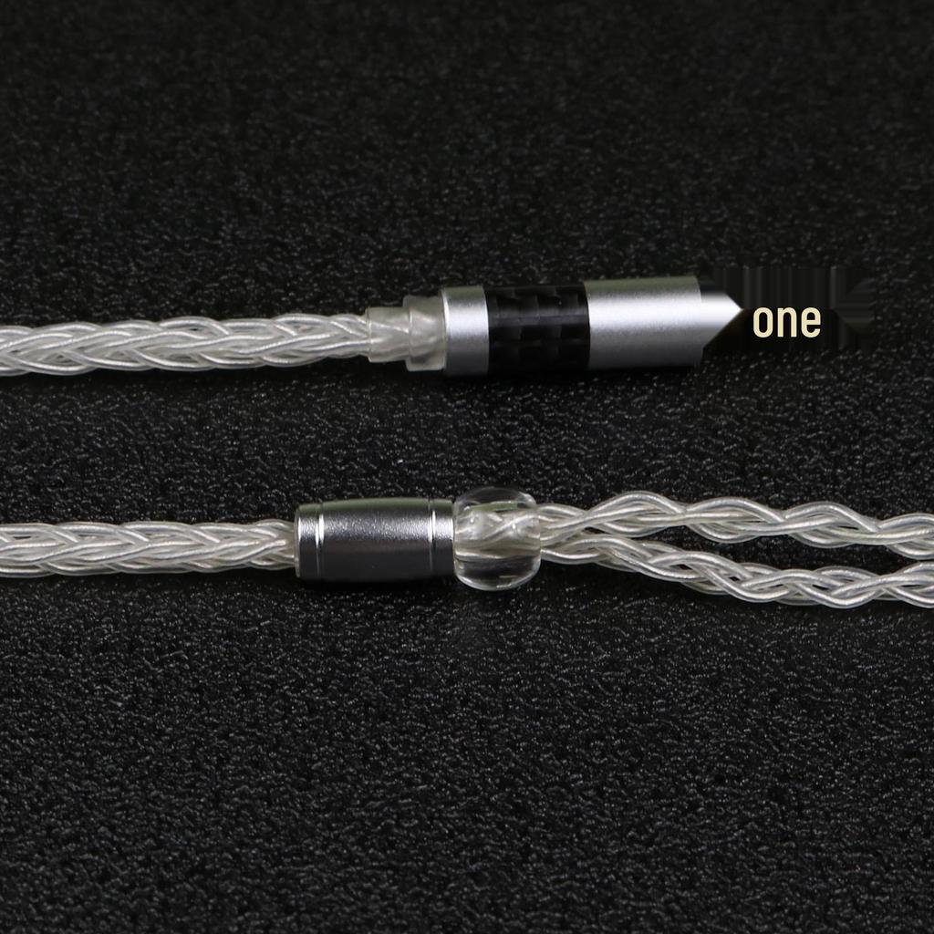 Eight-Strand Silver-Plated Copper Earphone Cable with MMCX QDC 0.78 and USB Type-C Microphone