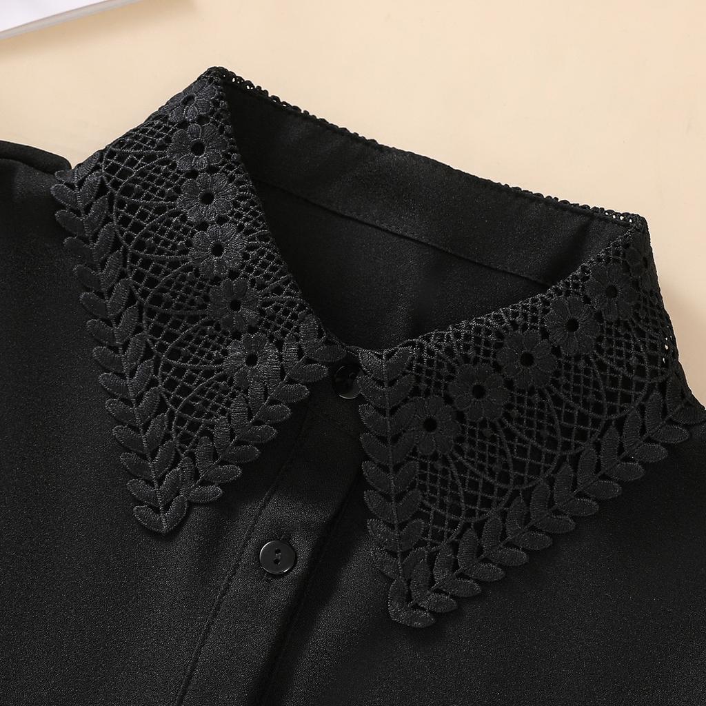 1 Piece of Chiffon Hollow-out Fake Collar for Women, a Versatile Accessory To Match with Sweaters, Inner Wears, Base Shirts, Etc