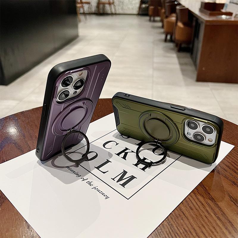 Source for Apple 16promax Invisible Bracket Mobile Phone Case for IPhone17 Couple Magnetic Phone Case