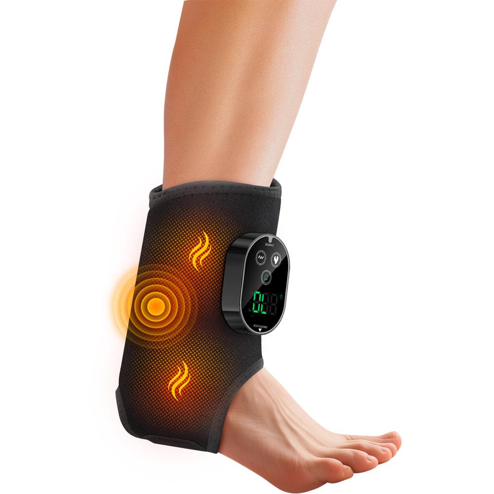 Electric Dual-Mode Smart Ankle Massager Heating Foot Massager Machine Plantar Fascia Ankle Joints Relief 6 Levels Temperature