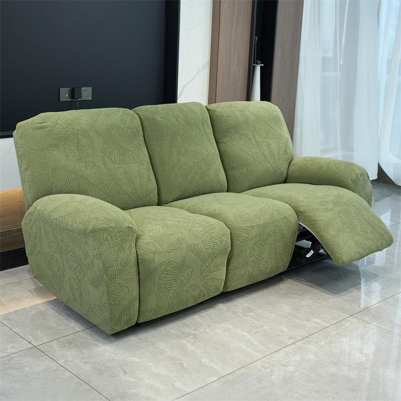 1/2/3 Seater Split Recliner Sofa Covers Jacquard Stretch Armchair Slipcover Lounge Recliner Chair Cover for Living Room