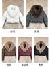 Spot winter new  short fashion warm down cotton clothes  foreign style European and American fur collar jacket women