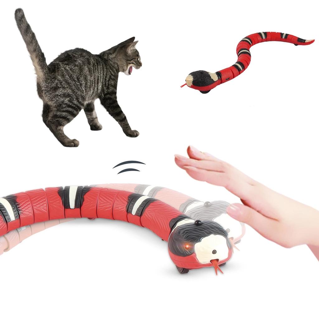 USB Smart Sensing Snake Cat Toy