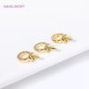 18K Gold Plated Brass Pearl Pendant Mounting Bails Connectors For Jewelry Making DIY Pearl Component Mounting Accessories