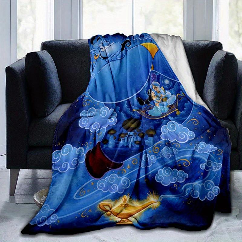 1pc, Magical Genie Home Decor Blanket: A Perfect Gift for Your Bedroom, Living Room, or Travel, Flannel Throw Blanket, Ideal for Couches