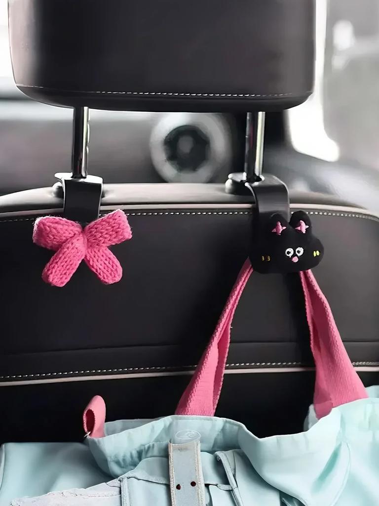 Pink Series Car Hook Seat Back Creative Cartoon Cute Multifunctional Car Hook Interior Decoration Products