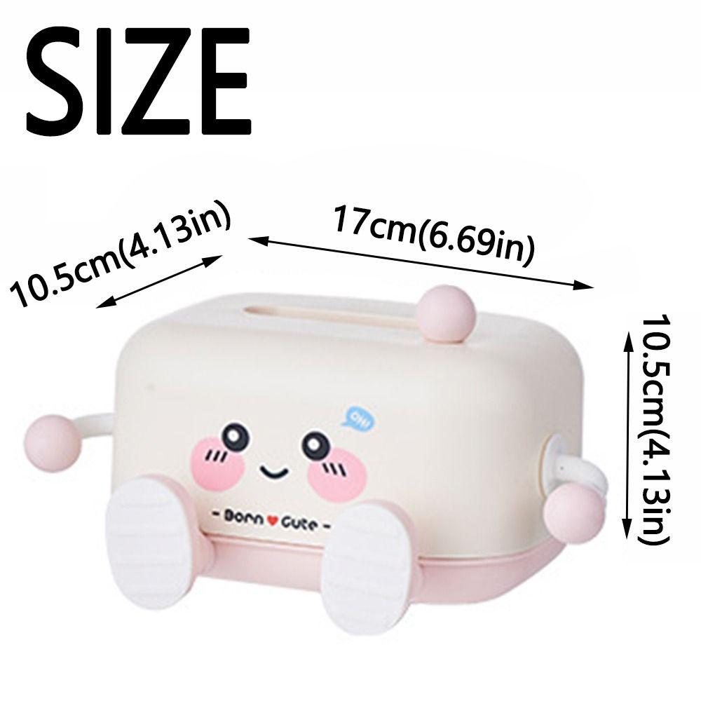 Plastic Paper Towel Holder Large Capacity Napkin Storage Case  Desktop Decoration
