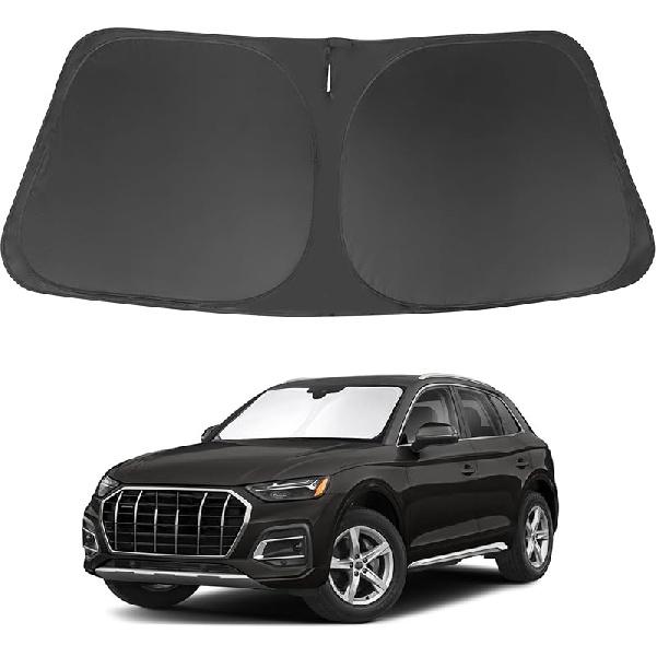 TINGLU Sun Shade For Tesla Model X Tesla X 2016-2024 2025 Accessories Windshield Sun Shade Window Shade UV Rays Protection Sun Visor Cover With