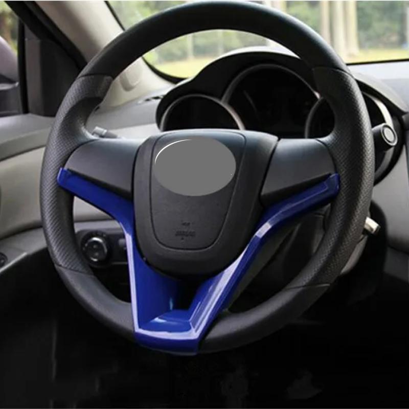 For Chevrolet Cruze Sedan Hatchback 2009 -2015 Car Steering Wheel Panel Cover Sequins Accessories
