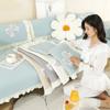 Four-season Universal Stretch Sofa Cover Full Cover Lace Bow Sofa Towel Full Cover Washed Cotton Soft and Comfortable Sofa Cushion