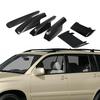 6 Pcs Roof Luggage Rack Cover for Highlander 2001-2007 Cargo Rack Rail End Cover Shell Luggage Cargo Carrier Caps Protection
