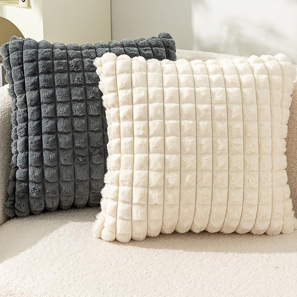 New Year Plushie Pillowcase Comfortable Easy Washing Cushion Cover for Sofa and Bed Decoration