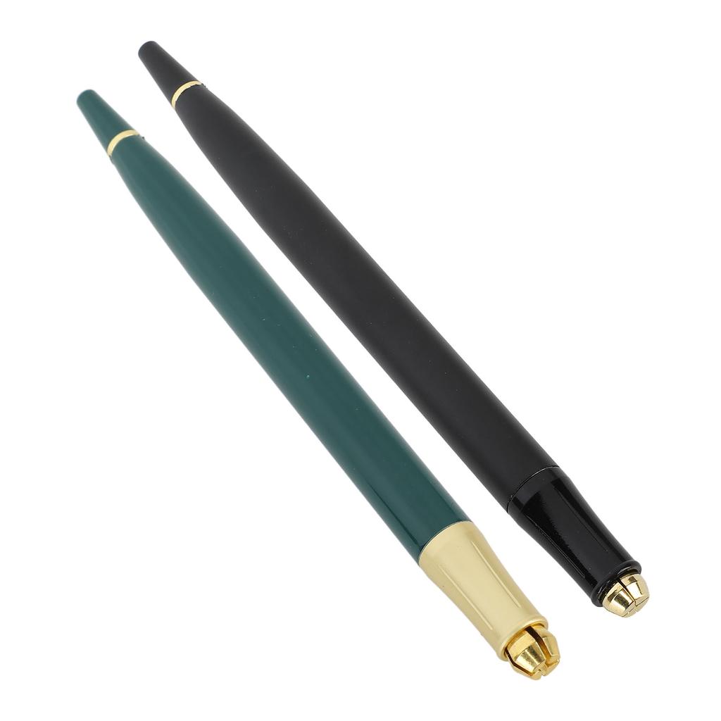 2PCS Microblading Pen Aluminum Alloy Semi Permanent Manual Tattoo Pen for Eyebrow Lips Eyeliner
