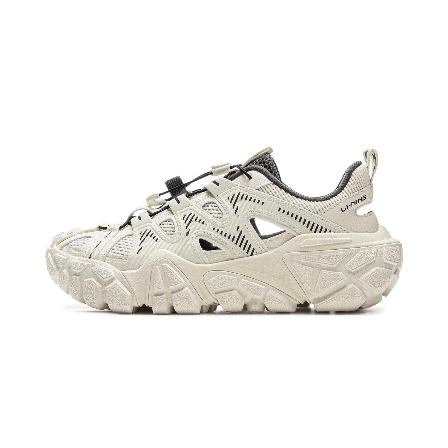 

New LiNing Dunes River Trekking Shoes Women s White Gray AGCV120-2 39