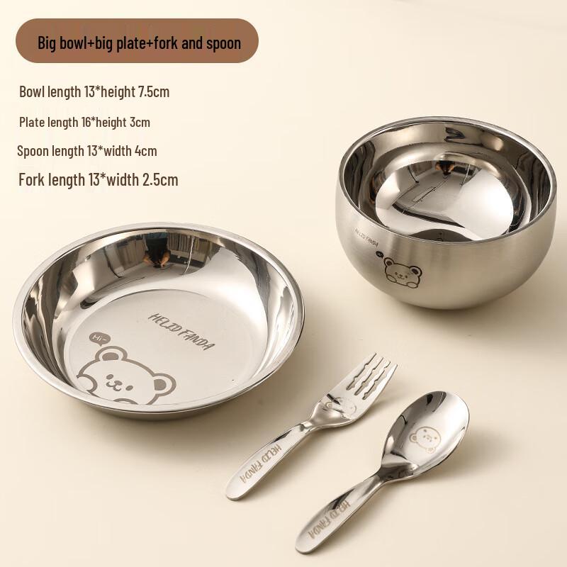 Kids 316 Stainless Steel Dining Set