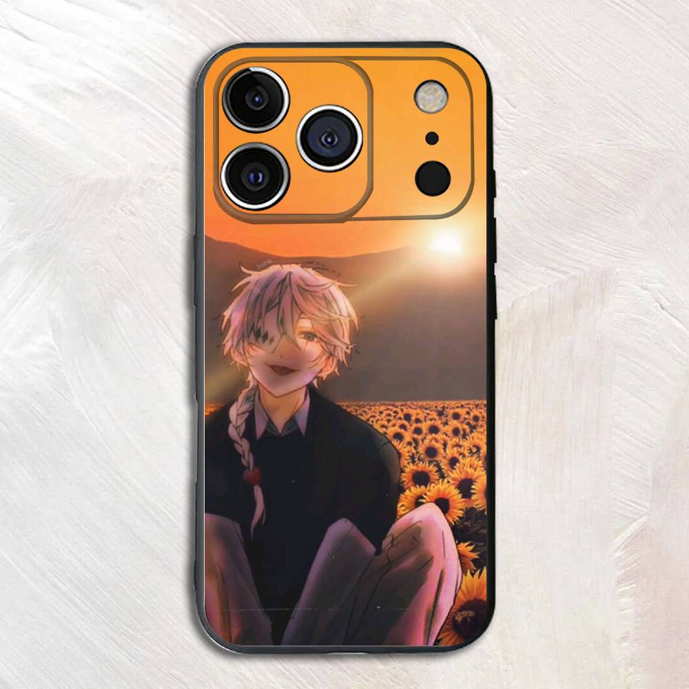 

N-Nikolai Gogol Bungou Black Phone Case For iPhone 17,16,15,14,13,12,13,12 Pro Max Plus XS XR Silicone Soft Back Cover iPhone13PROMAX