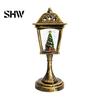 Holiday Gift for Kids Christmas Snow Sphere Lamp, Retro Street Lamp Design, Santa Party Ambient Lighting Snowman Tree Night Light Bedroom, Tabletop