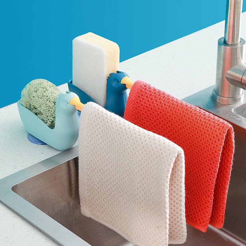 Questo Porta Panni è un Scolapiatti e Portaoggetti Adatto per Cucine e Bagni. Può Contenere Spugne e Strofinacci