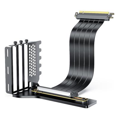 Vertical GPU Mounting Bracket PC Graphics Card Holder PCI-E 3.0/4.0 X16 Anti-interference Flexible 90° Extension Cable