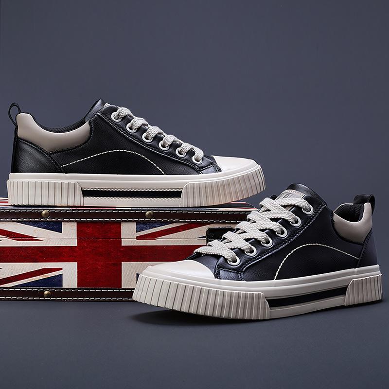 Frühling Neue Herrenschuhe Koreanischer Stil Vielseitige Mode Trendige Herren Lederschuhe Nischendesign Bequeme Schuhe Herren