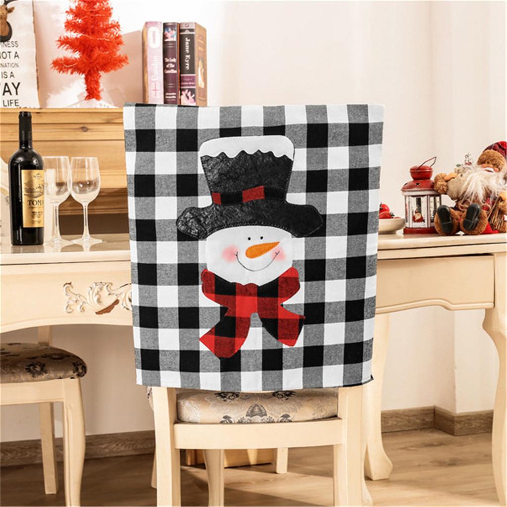 Christmas Decoration Lattice Chair Cover Home Restaurant Decoration Supplies