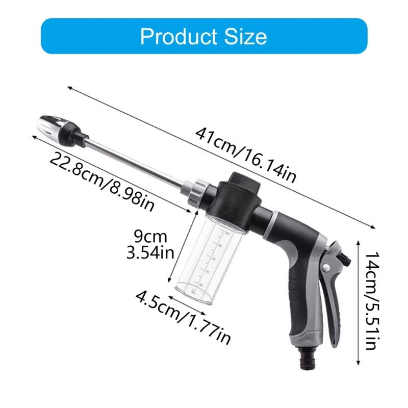 Heavy Duty Aluminum Alloy Water Sprayed Guns For Car Washing Garden Cleaning Featuring 10-20M Range And Universal Hose Compatibility