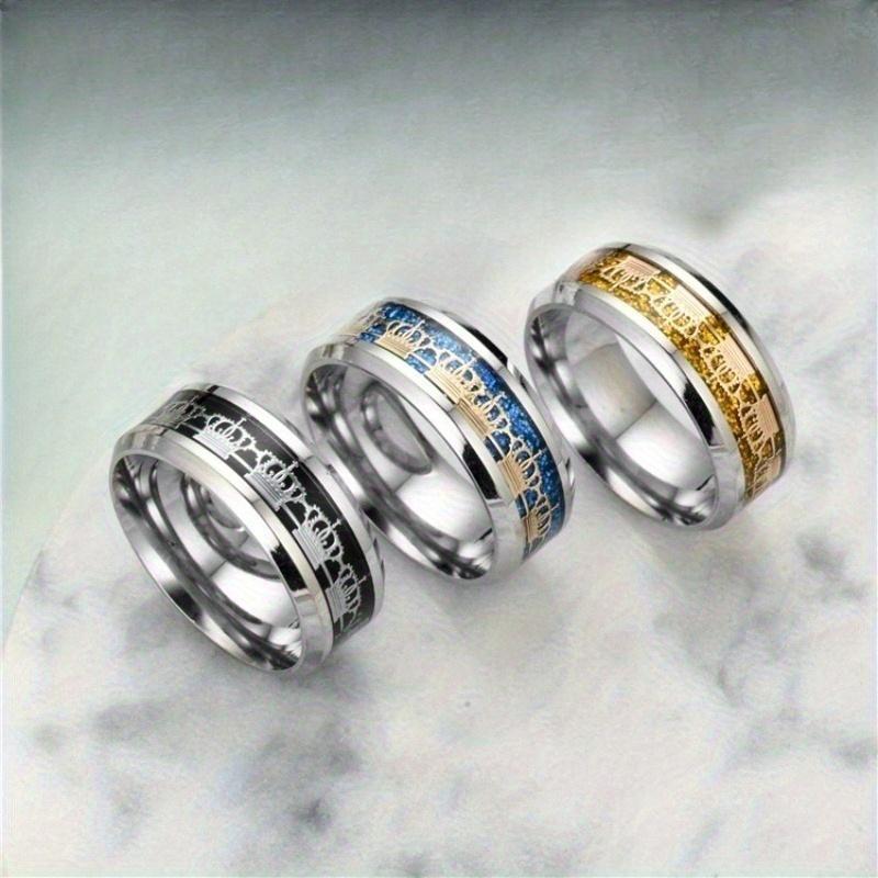 1Pc Fashionable and Trendy Accessories, Original Titanium Steel Rings, Suitable for Both Men and Women