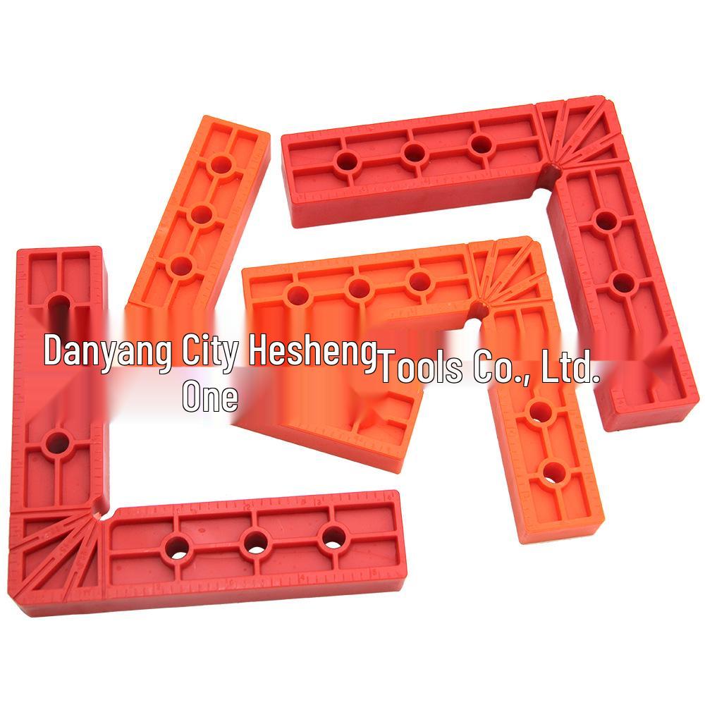 Adjustable 140mm Right Angle Woodworking Clamp & Ruler Tool Set