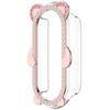 Diamond PC Protective Case Anti-Scratch Cute Bear Screen Protector Bling Hollow Decorative Watch Bumper for Xiaomi Band 9