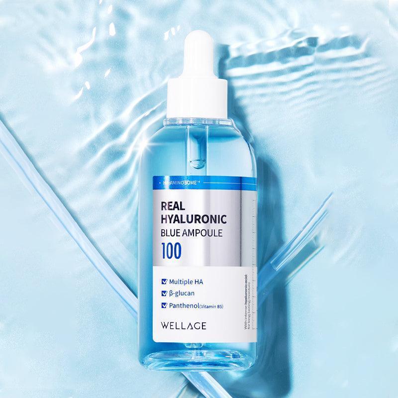 WELLAGE Prawdziwa Hialuronowa Niebieska Ampułka 100 100ml