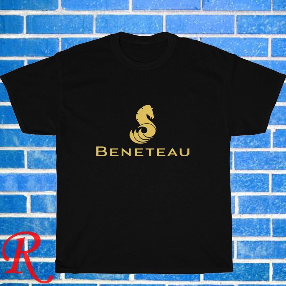 

New! Benetau Yachts Sailboat Logo Black Grey Navy White Size S-5XL Unisex T-Shirt L