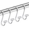 12Pcs Shower Curtain Hooks Rustproof Corrosion Resistant Strong Load-bearing Curtain Rings S-Shaped Electroplated Curtain Hooks
