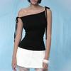 Y2K Summer Retro Slim Fit Strap Sexy Solid Color Tank Top Women's Clothing